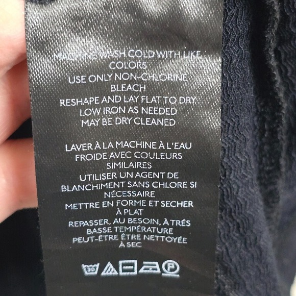 Maeve Top Women 3X Black Pullover Puff Sleeve Stretch Minimalist Anthropologie - Picture 6 of 12